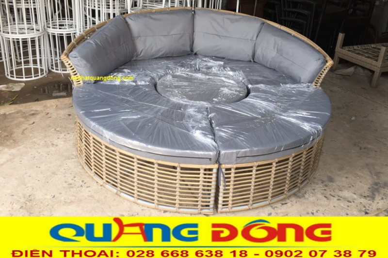 Giường tắm nắng QD-519 được sản xuất trực tiếp tại xưởng Nội thất Quang Đông