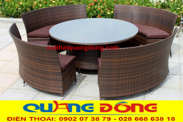 Sofa giả mây QD-603|Sofa ngoai troi