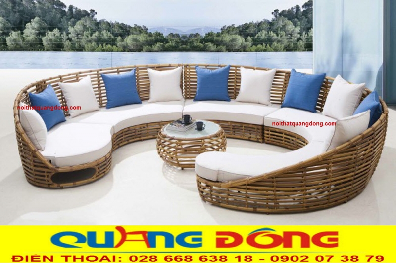 Sofa giả mây QD-662|sofa ngoai troi