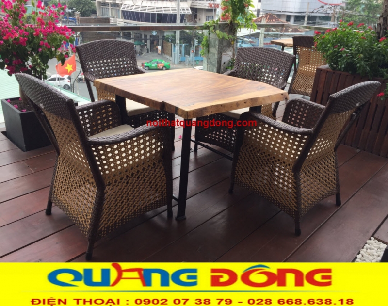 Chọn bàn ghế như thế nào cho những quán cafe sân vườn.