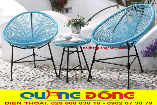 Bàn ghế giả mây_Nội Thất Quang Đông_Thương hiệu và chất lượng.