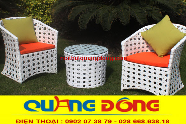 Bàn ghế giả mây_Nội Thất Quang Đông_Thương hiệu và chất lượng.