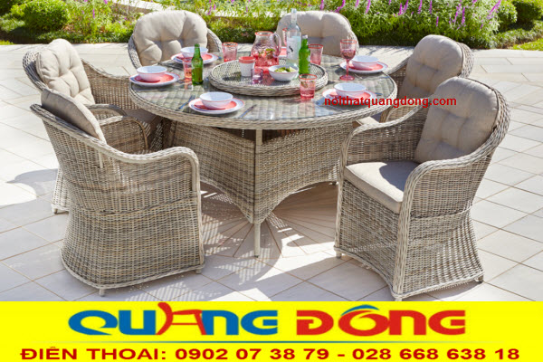 Nhà cung cấp bàn ghế giả mây uy tín tại Hồ Chí Minh