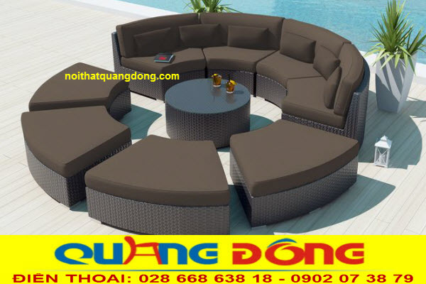 Sofa giả mây QD-677|sofa ngoai troi