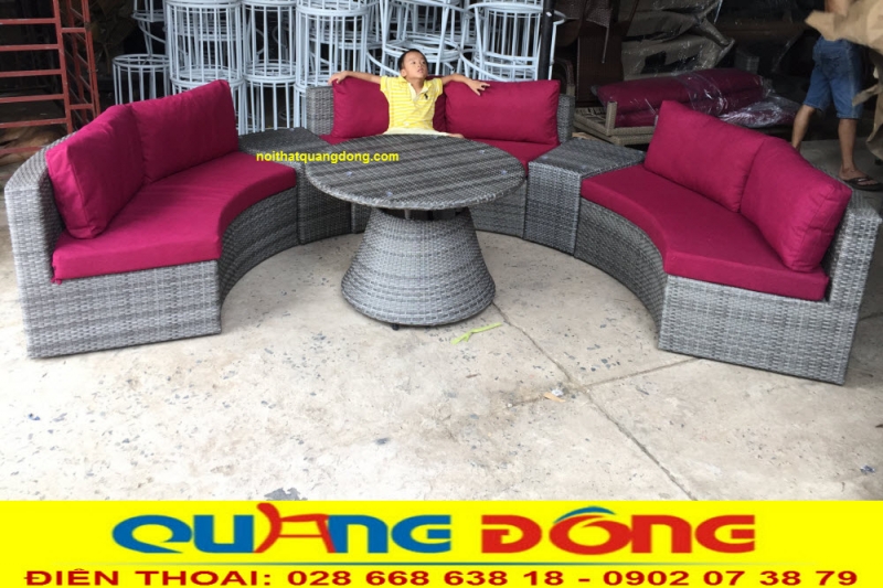 Sofa giả mây QD - 605