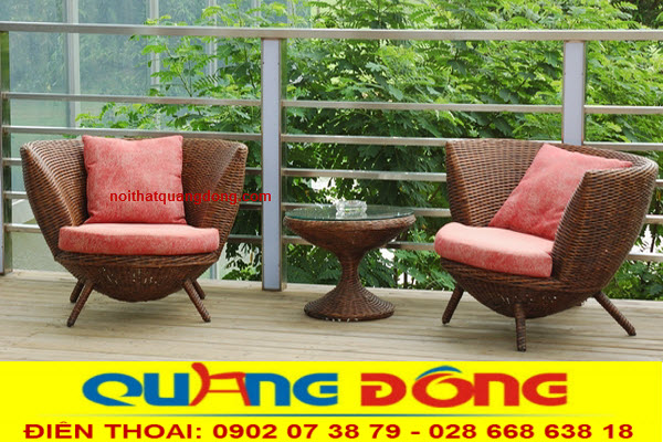 5 ưu điểm của bàn ghế giả mây tại Nội Thất Quang Đông