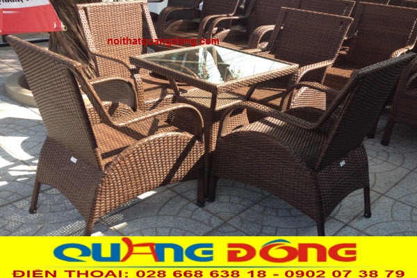 Chọn bàn ghế giả mây phù hợp cho từng không gian.