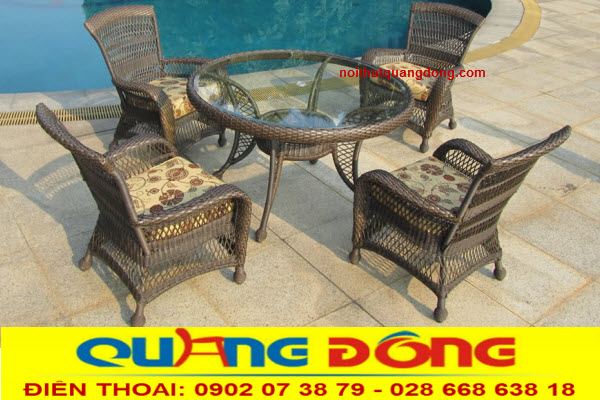 Bàn ghế nhựa giả mây hài lòng mọi nhu cầu không gian sống.