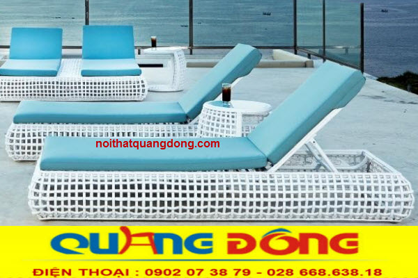 Bộ sưu tập ghế nằm hồ bơi mây nhựa đẹp không tỳ vết.