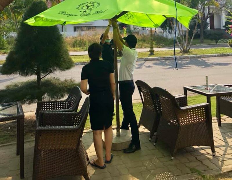 Nội Thất Quang Đông đối tác cung cấp bàn ghế tại Hotel paragon Villa nha trang