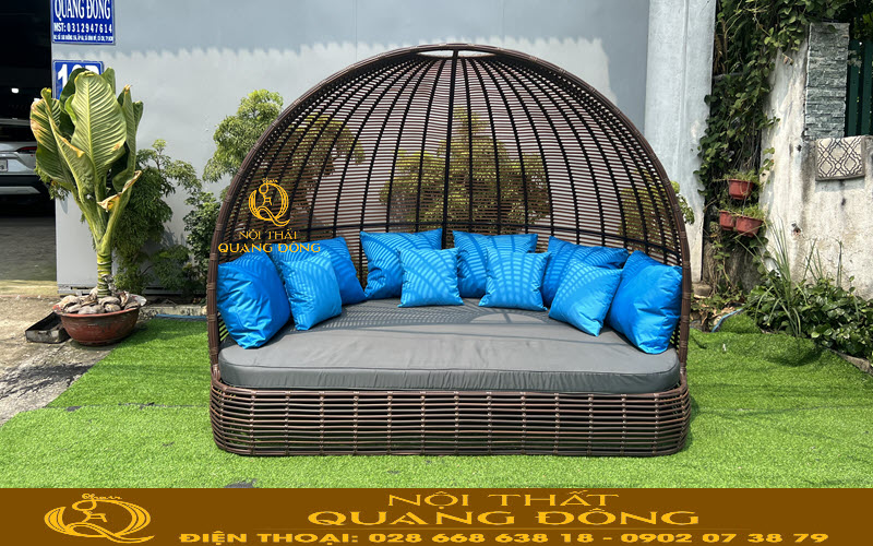 Giường tắm nắng QD-549 mẫu giường tắm nắng cao cấp ngoài trời