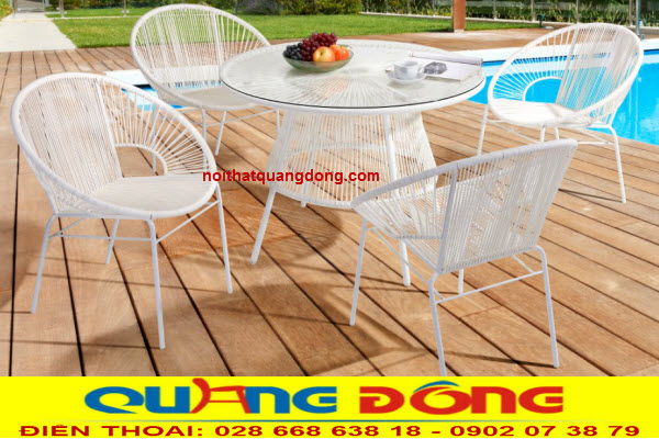 Những mẫu ghế café mây nhựa đang gây “sốt” trên thị trường