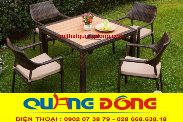 Bàn ghế sân vườn, ngoài trời mây nhựa hoàn hảo đến từng chi tiết