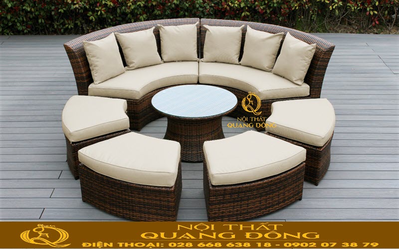 Sofa giả mây QD - 633