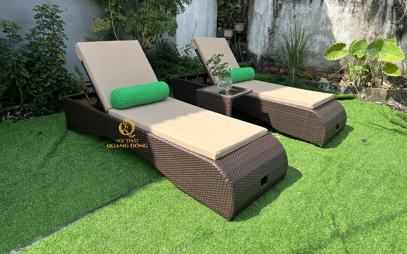 Xu hướng ghế tắm nắng ngoài trời năm 2026