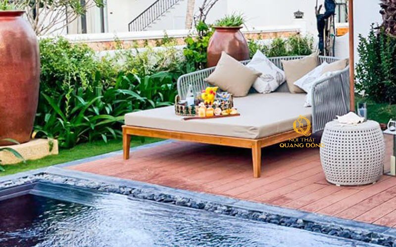 Khung Nhôm Sơn Tĩnh Điện Giúp Giường Tắm Nắng Bền Chắc Hơn