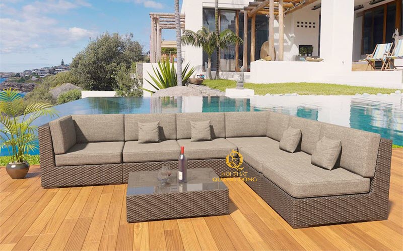 Sofa mây nhựa có tính ứng dụng cao, phù hợp với mọi không gian