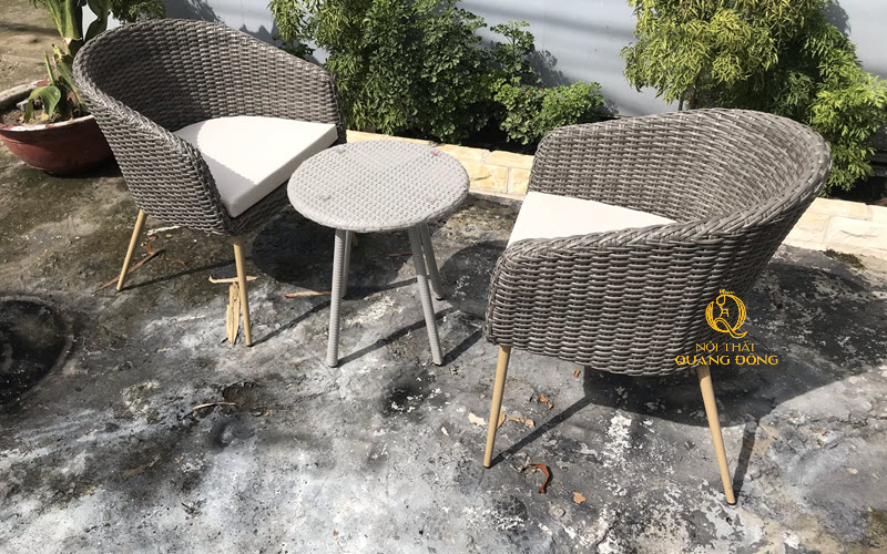 Các kiểu đan giả mây phổ biến trong bàn ghế giả mây