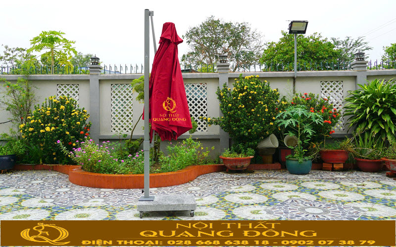 Dù lệch tâm vuông 2.5 mét với chế độ gấp gọn tiện lợi, an toàn khi sử dụng