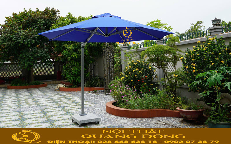 Dù nghiêng lệch tâm kiểu dáng lệch tâm thông thoáng