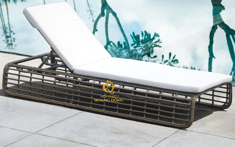 Ghế tắm nắng mây nhựa phù hợp cho mọi không gian