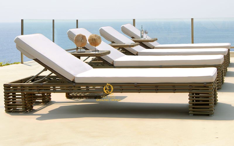 Ghế hồ bơi QD-581 thiết kế độc đáo, phù hợp cho Resort ven biển