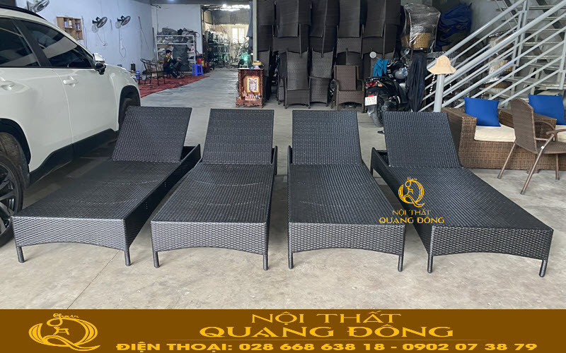 Ghế hồ bơi QD-248 được đan thủ công tỉ mỉ