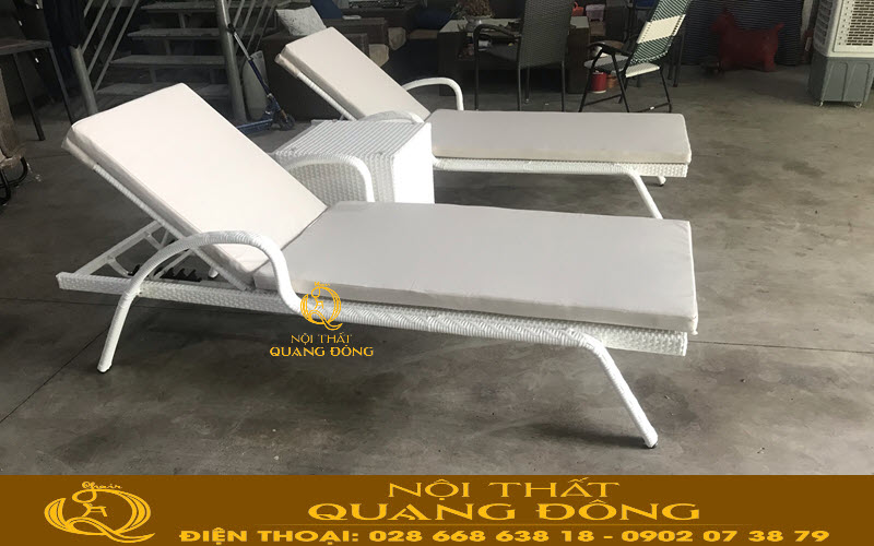 Ghế hồ bơi QD-595 màu trắng tính khôi