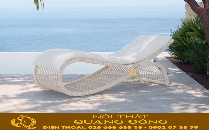 Ghế nằm hồ bơi QD-597 thiết kế kiểu dáng sang trọng và mới lạ