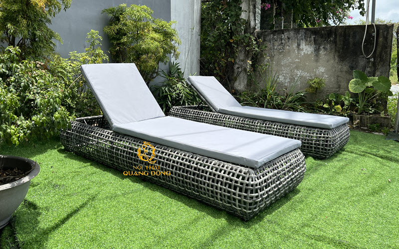 Ghế hồ bơi QD-1281 kiểu dáng sang trọng cho không gian ngoài trời