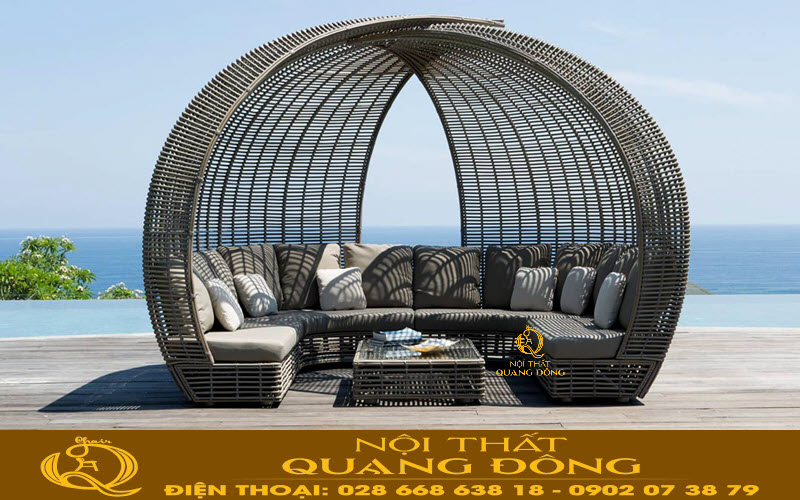 Sofa có mái che, đẹp, bền, sang trọng