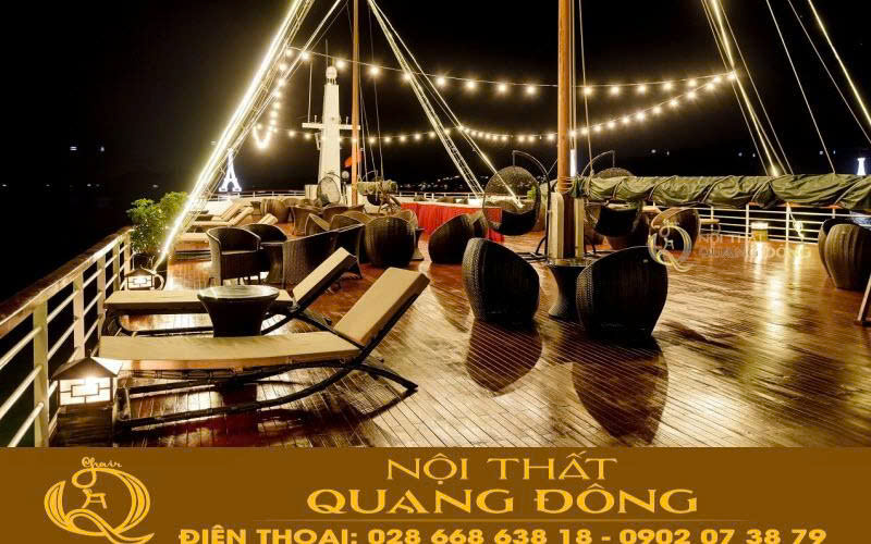 Ghế tắm nắng thiết kế công thái học thoải mái khi sử dụng