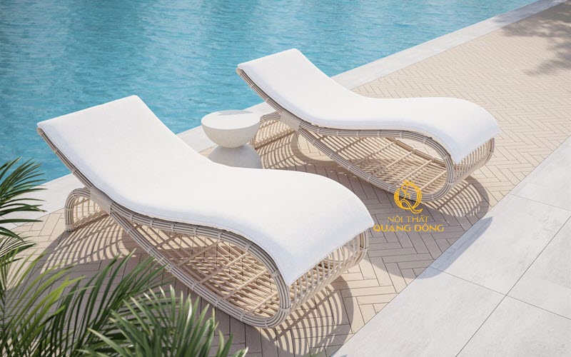 Mẫu ghế hồ bơi thiết kế lạ mắt, phù hợp cho Resort ven biển