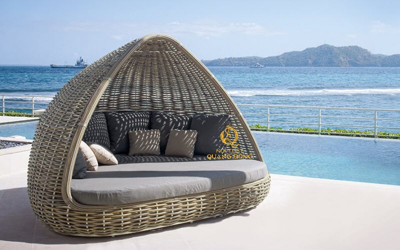 giường tắn nắng mái vòm chống nước