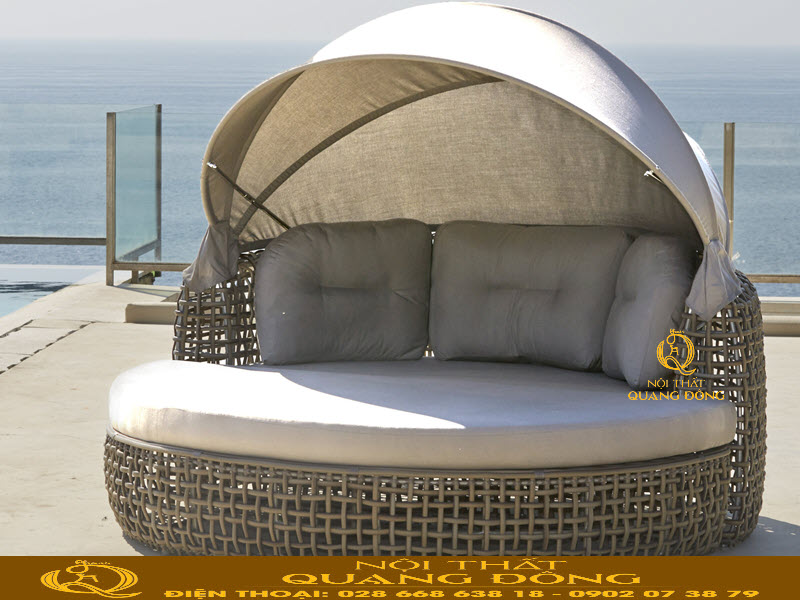 giường tắm nắng có thể gấp gọn