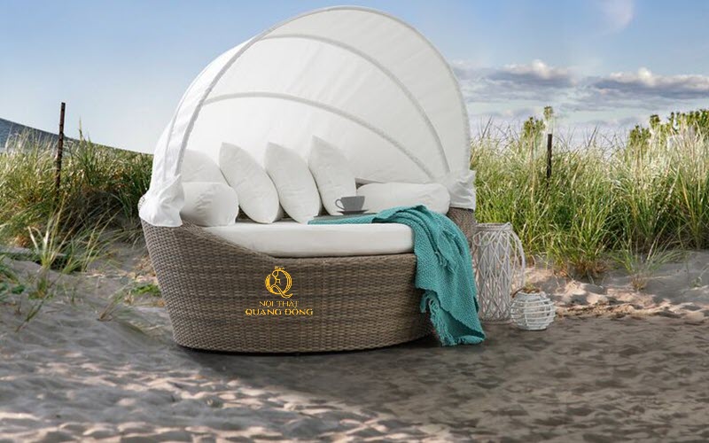 Giường tắm nắng thiết kế sang trọng