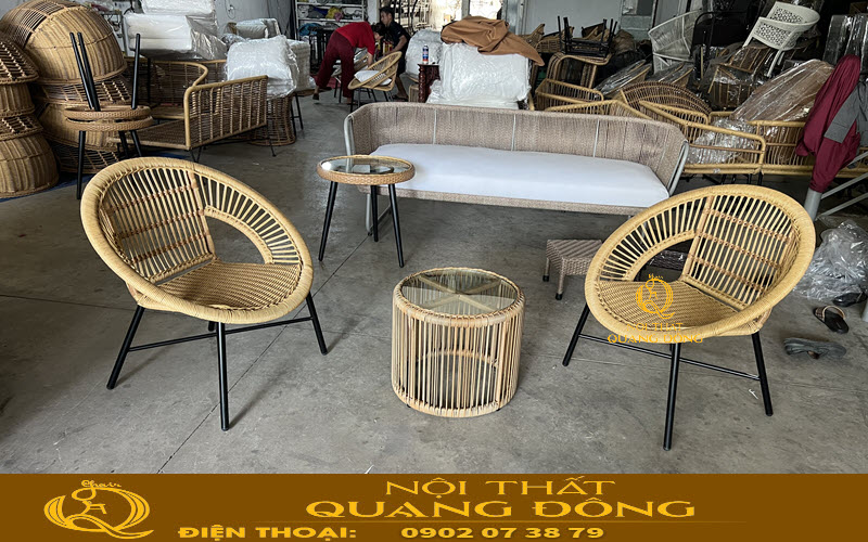 Đan thủ công giúp sản phẩm chắc chắn, mang vẻ đẹp tự nhiên