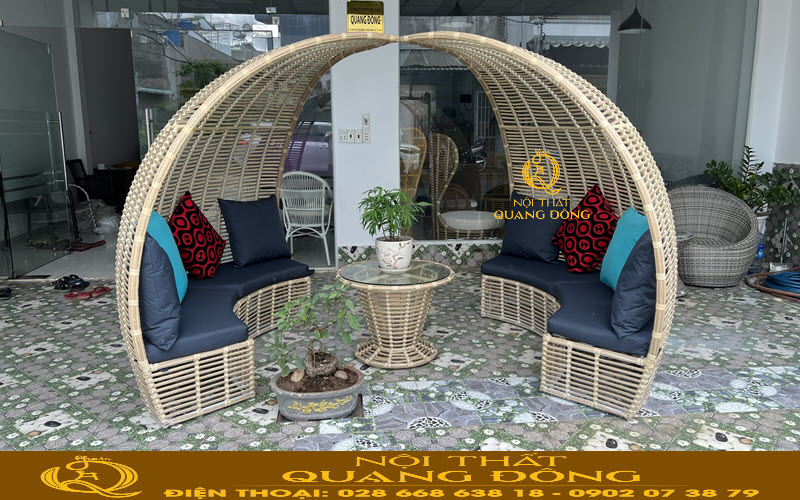 Sofa có mái che, đẹp, bền, sang trọng