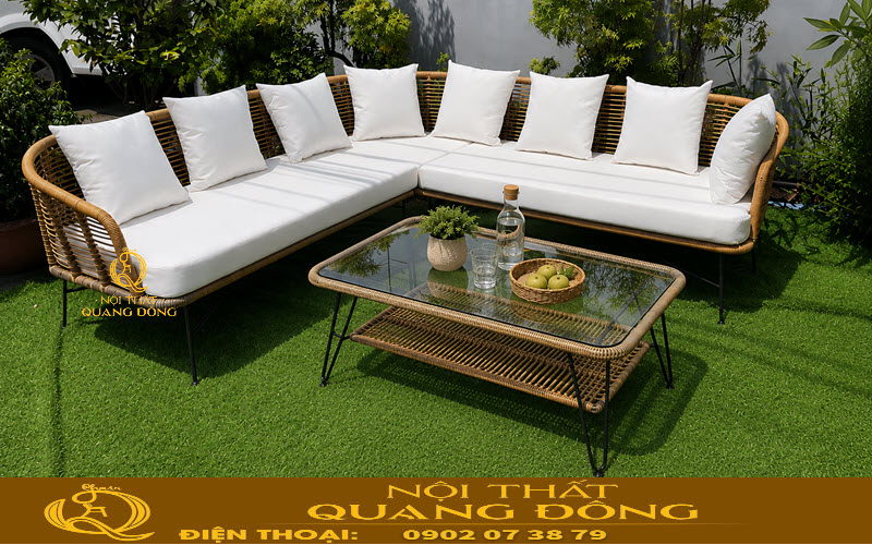 Sofa giả mây mang vẻ đẹp và tính thẩm mỹ cao