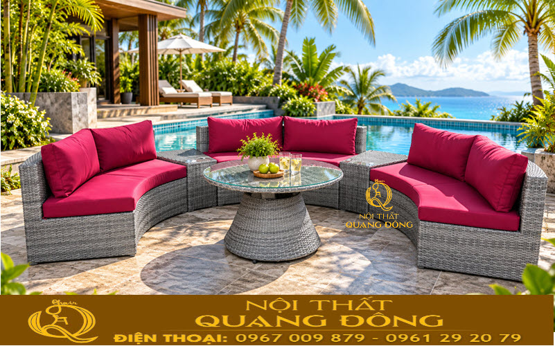 Sofa giả mây QD-605