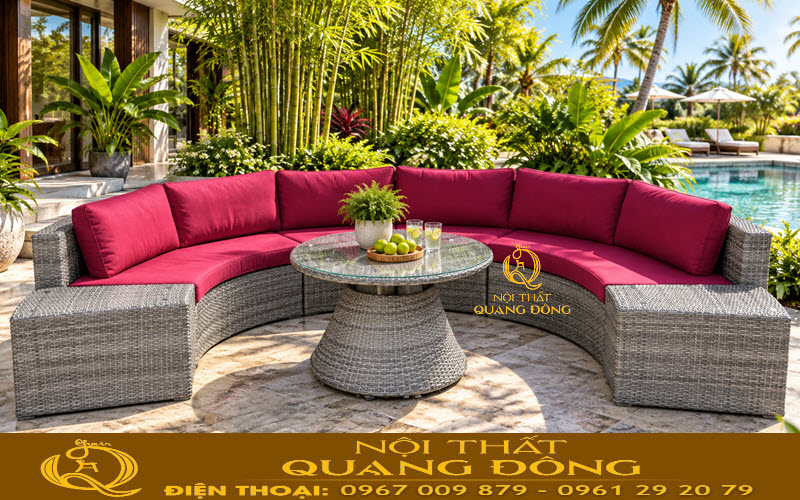 Sofa giả mây QD-605