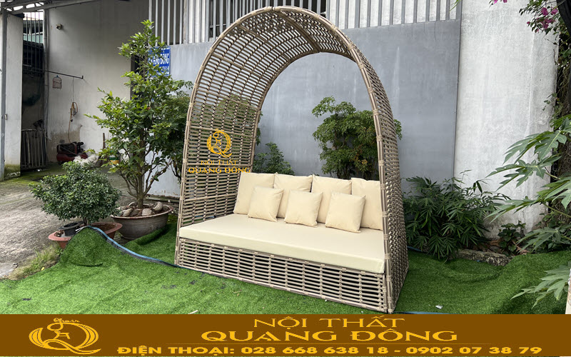 Nội Thất Quang Đông sản xuất Sofa mây nhựa theo yêu cầu
