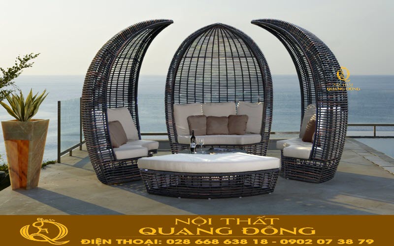 Sofa có mái che, đẹp, bền, sang trọng